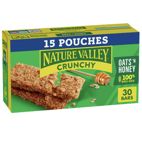 Nature Valley Granola Bars, Crunchy, Oats 'n Honey, 15 Count