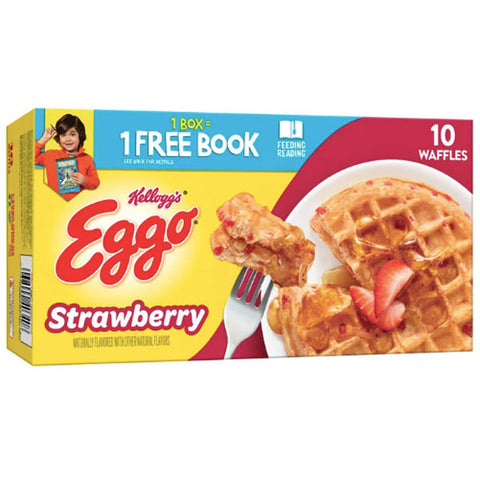Eggo Strawberry Frozen Waffles, 12.3 oz, 12 Count