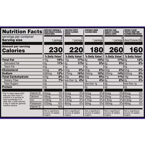 Frito-Lay Premiere Mix Variety Pack Chips and Snacks, 30 Count