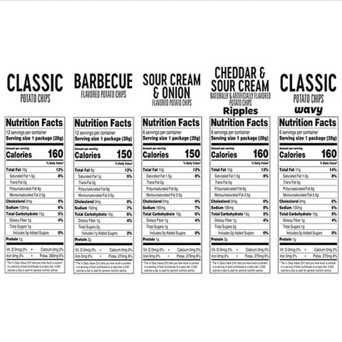 Member's Mark Potato Chips Variety Pack, 1 oz., 42 Count
