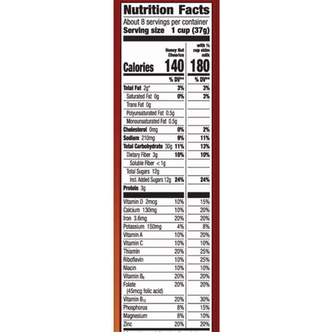 Cheerios Honey Nut Breakfast Cereal, 10.8 oz