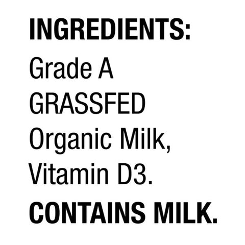 Horizon Organic Whole Grassfed Milk, Half Gallon