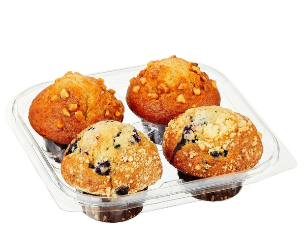 Blueberry & Banana Nut Muffins, 14 oz, 4 Count