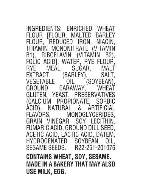 Arnold Pumpernickel Bread, Seeded 16 oz