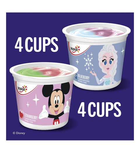 Yoplait Strawberry & Blueberry Kids Yogurt Pack, Disney, 8 Cups