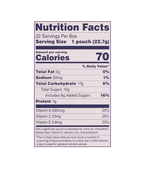 Welch's Fruit Snacks, Variety, Fruit Punch/Berries 'n Cherries, 1 oz, 22 Count