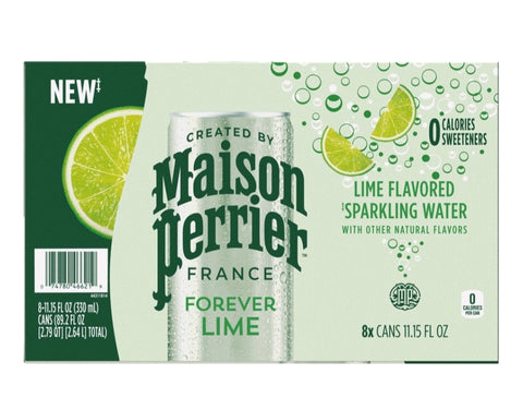 Maison Perrier, Forever Lime, Sparkling Water, 11.15 fl oz, 8 Ct
