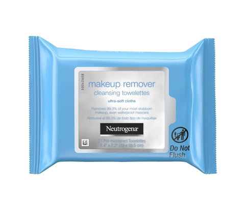 Neutrogena Makeup Remover Cleansing Towelettes & Face Wipes, 21 Count