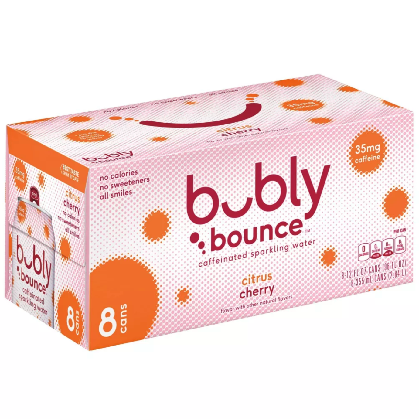 bubly Bounce Citrus Cherry Sparkling Water 12 fl oz, 8 Ct – Water Butlers