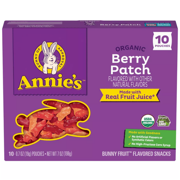 Annie's Berry Patch Fruit Snacks, 7oz, 10 Count