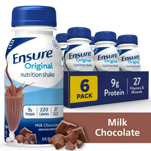 Ensure Original Nutrition Shake, Milk Chocolate, 6 Count