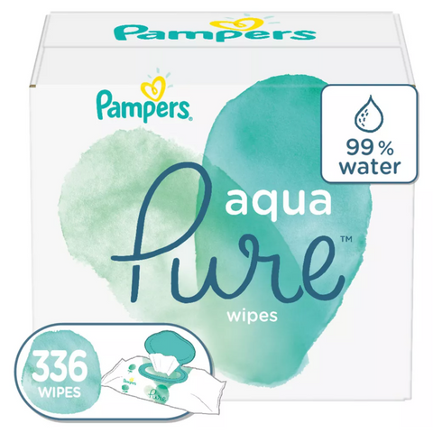 Pampers Aqua Pure Sensitive Baby Wipes, 56 Ct