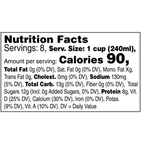 Great Value 0% Skim Milk Half Gallon