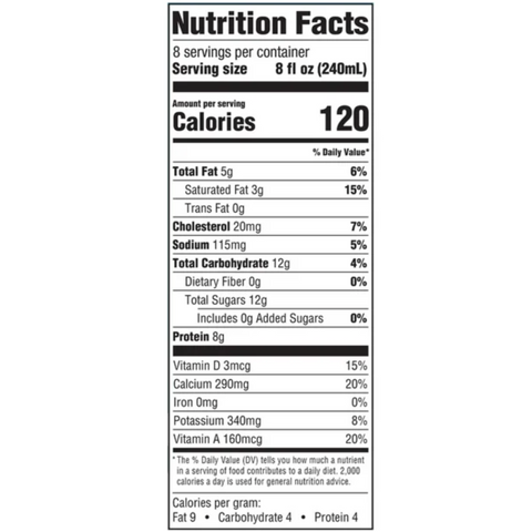 Great Value Organic 2% Reduced Fat Milk, Half Gallon, 64 fl oz