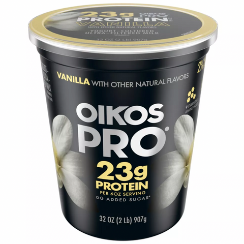 Dannon Oikos Pro Vanilla Greek Yogurt, 32oz