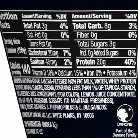 Dannon Oikos Pro Peach Greek Yogurt, 5.3oz