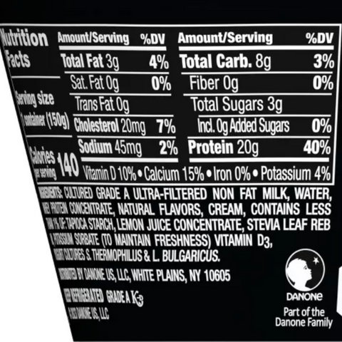 Dannon Oikos Pro Vanilla Greek Yogurt, 5.3oz