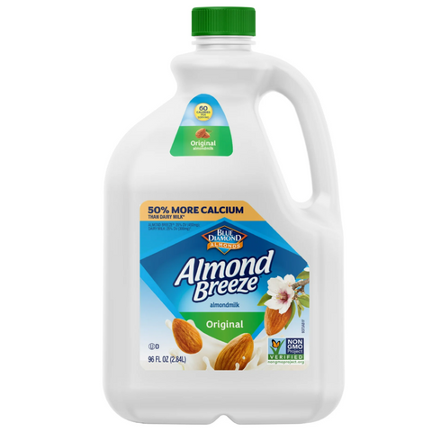 Blue Diamond Almond Breeze Original Almondmilk, 96 oz