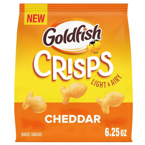 Goldfish Crisps Cheddar Cheese Baked Chip Crackers, 6.25 oz