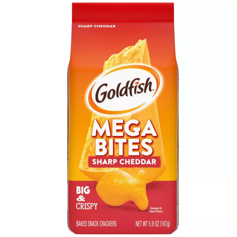 Pepperidge Farm Mega Bites Sharp Cheddar Goldfish, 5.9oz