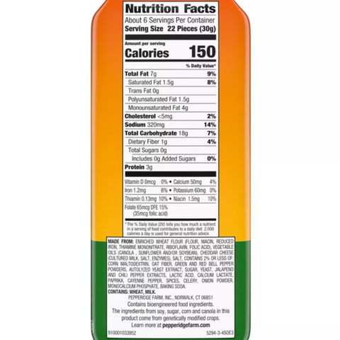 Pepperidge Farm Mega Bites Cheddar Jalapeno Goldfish, 5.9oz