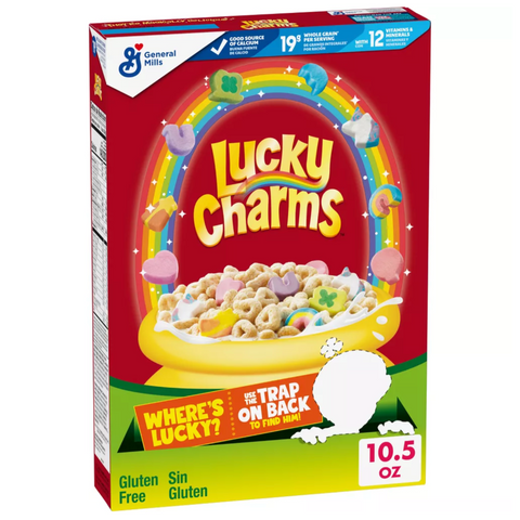 Lucky Charms Gluten Free Kids Breakfast Cereal, 10.5 oz