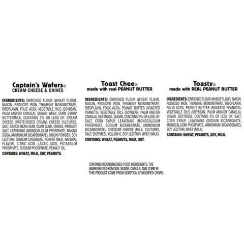 Lance Sandwich Crackers, Variety Pack, 3 Flavors, 10 Ct