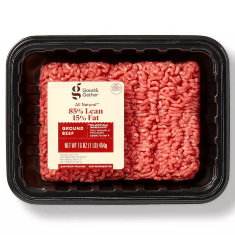 Good & Gather™ All Natural 85/15 Ground Beef, 1 lb
