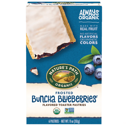 Nature's Path Organic Toaster Pastries Buncha Blueberries, 6 Count