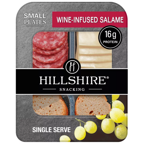 Hillshire Snacking Wine Infused Salame Cheese and Crackers Small Plate, 2.76oz