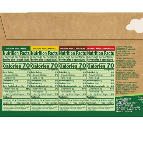 GoGo SqueeZ Organic Applesauce Variety Pack, 24 Count