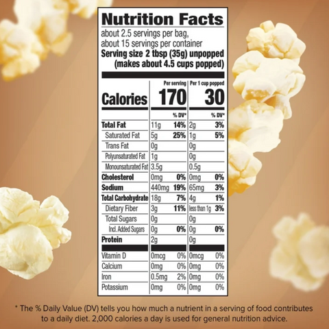 Orville Redenbacher’s Naturals Simply Salted Popcorn, Microwave Popcorn, 6 Count