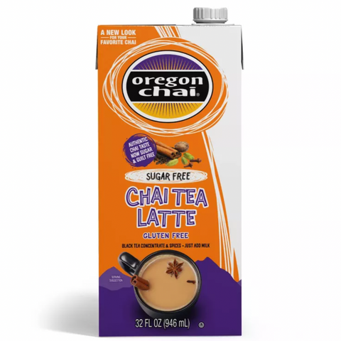 Oregon Sugar Free Chai Tea Latte, Tea Concentrate, 32 Fl Oz