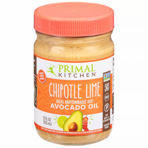 Primal Kitchen Chipotle Lime Mayo with Avocado Oil, 12 fl oz