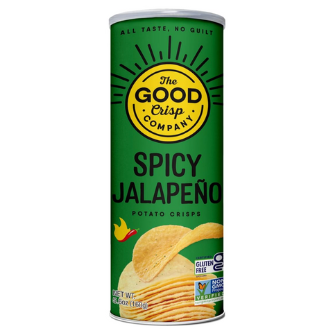 The Good Crisp Potato Chips, Spicy Jalapeno, 5.6 oz