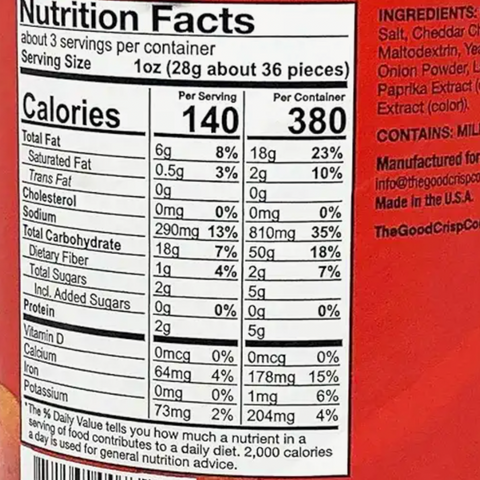 The Good Crisp Company Spicy Cheese Balls, 2.7 oz