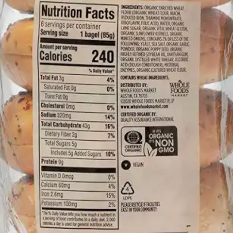 365 Everything Bagels, 6 Count