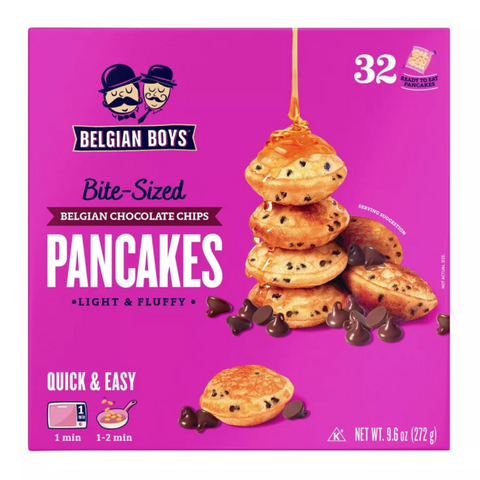 Belgian Boys Bite-sized Chocolate Chip Pancakes, 9.6oz