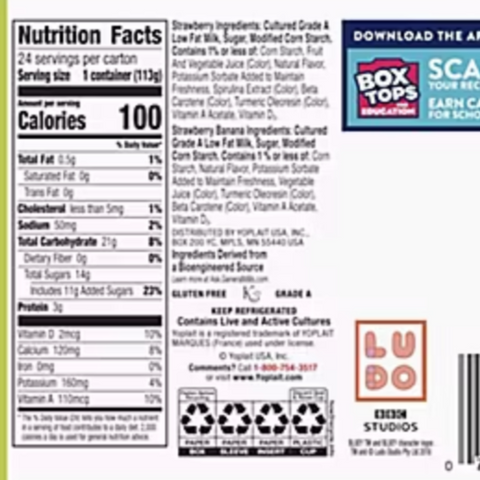 Yoplait yokids Strawberry Banana Strawberry Low Fat Yogurt Variety Pack, 24 Count