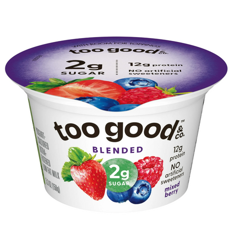Too Good & Co. Mixed Berry Low Fat Yogurt, 5.3 OZ