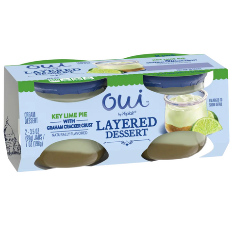 Oui by Yoplait Key Lime Pie Layered Dessert, 3.5 oz. 2 Count