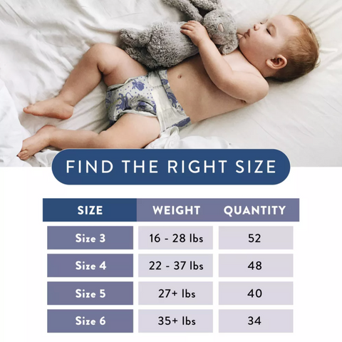 The Honest Company Clean Conscious Disposable Overnight Diapers Cozy Cloud + Star Signs - Size 6