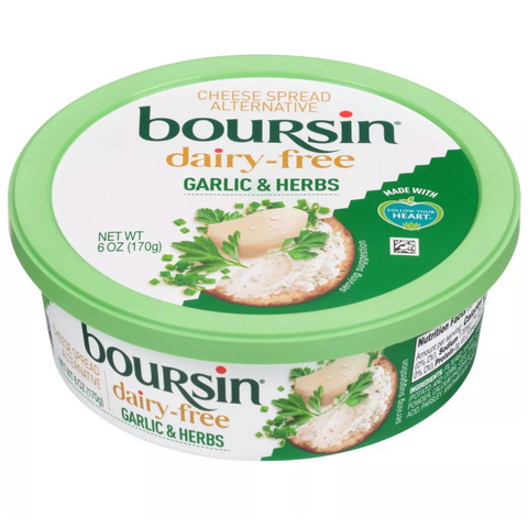 Boursin Dairy-Free Garlic & Herbs Cheese, 6oz
