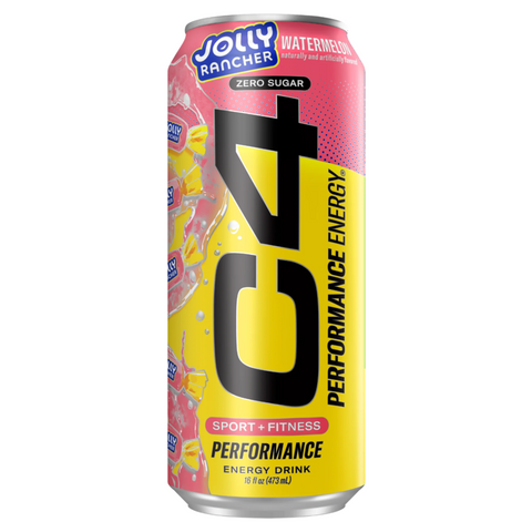 C4 Performance Energy Drink, Jolly Rancher Watermelon, 16oz