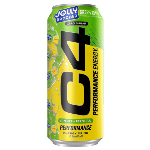 C4 Performance Energy Drink, Jolly Rancher Green Apple, 16oz