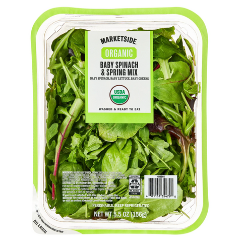 Marketside Organic Spinach & Spring Mix Salad, 5.5 oz