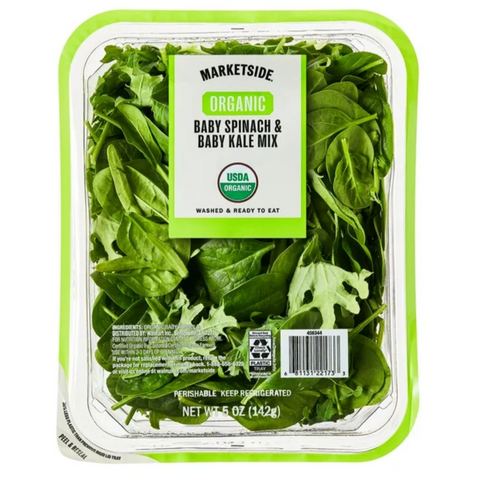 Marketside Organic Fresh Baby Spinach and Baby Kale Mix, 5 oz