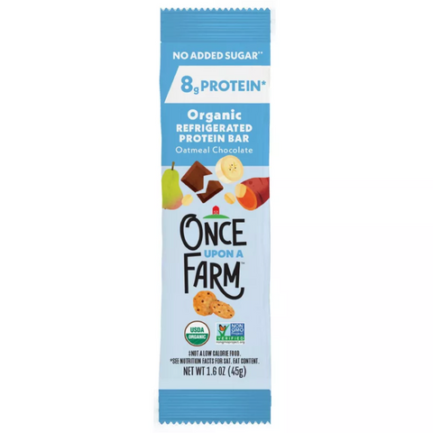 Once Upon a Farm Organic Oatmeal Chocolate Protein Refrigerated Oat Bar, 1.6oz