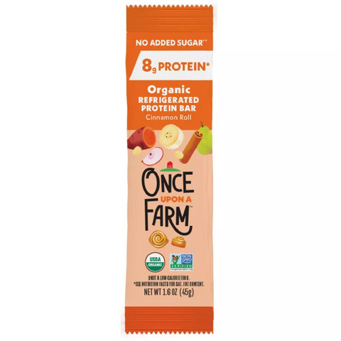 Once Upon a Farm Organic Cinnamon Roll Protein Refrigerated Oat Bar, 1.6oz