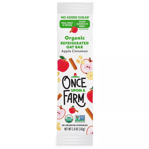 Once Upon a Farm Apple Cinnamon Organic Refrigerated Oat Bar, 1.6oz